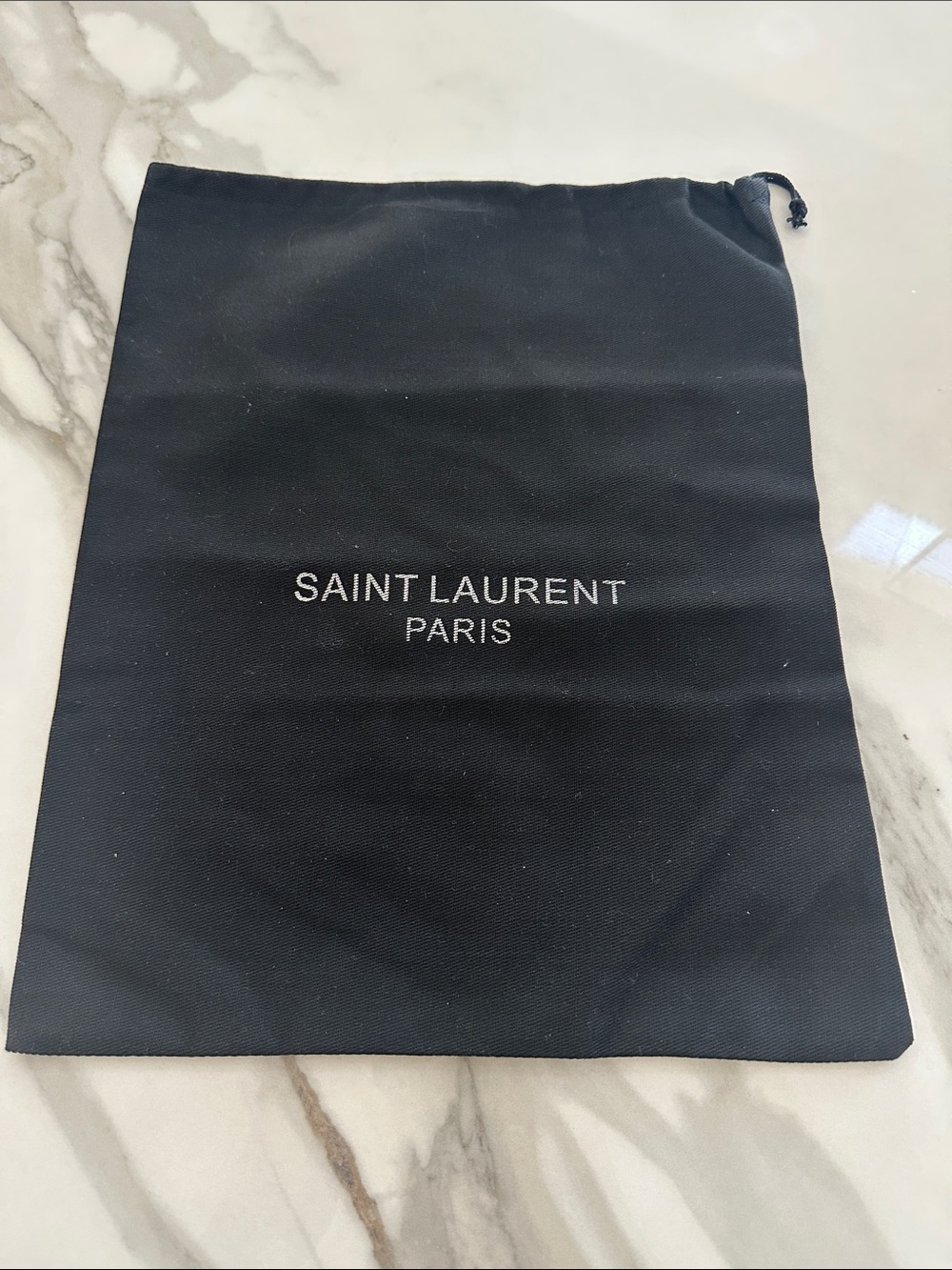 Black Drawstring Logo Dust Bag
